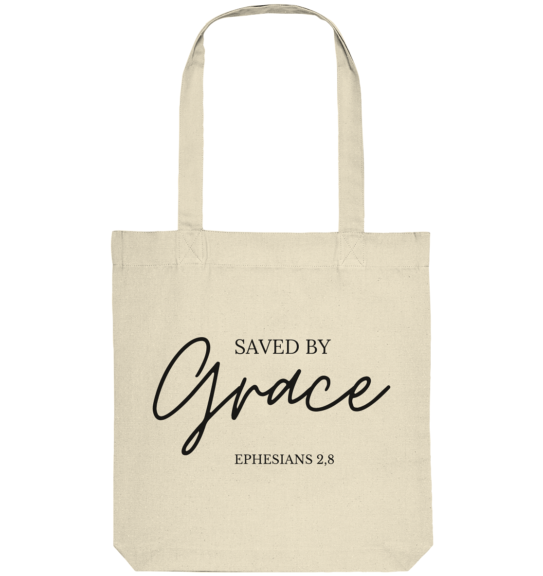 Saved by grace - Organic Tote-Bag - wertvoll und geliebt