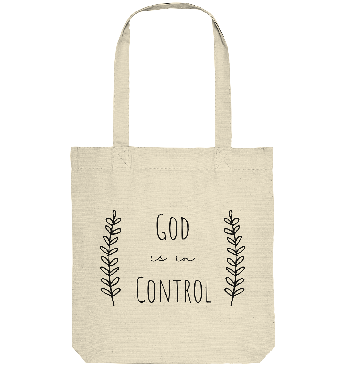 God is in control - Organic Tote-Bag - wertvoll und geliebt