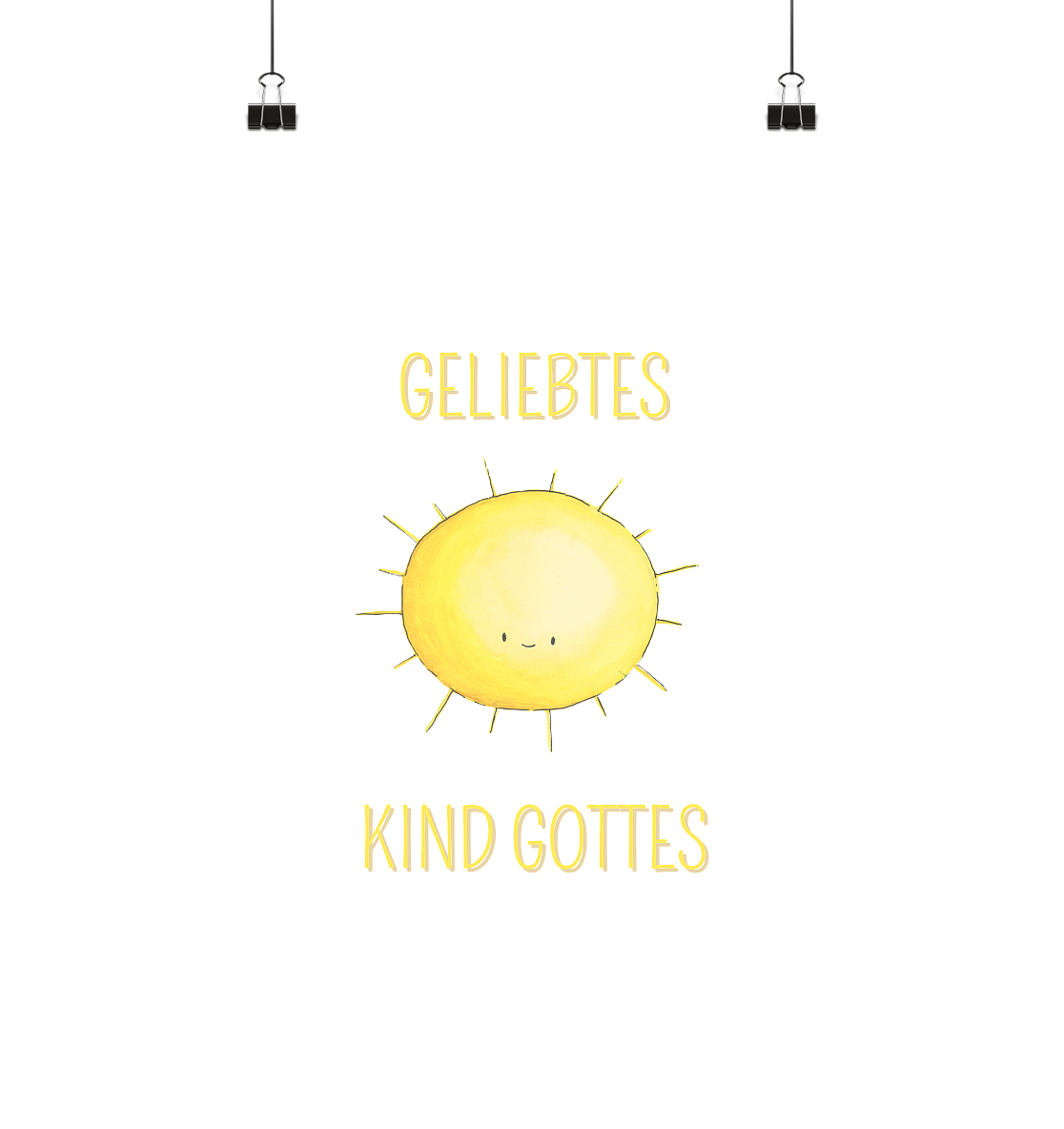 Geliebtes Kind Gottes - Poster Din A4 (hoch) - wertvoll und geliebt