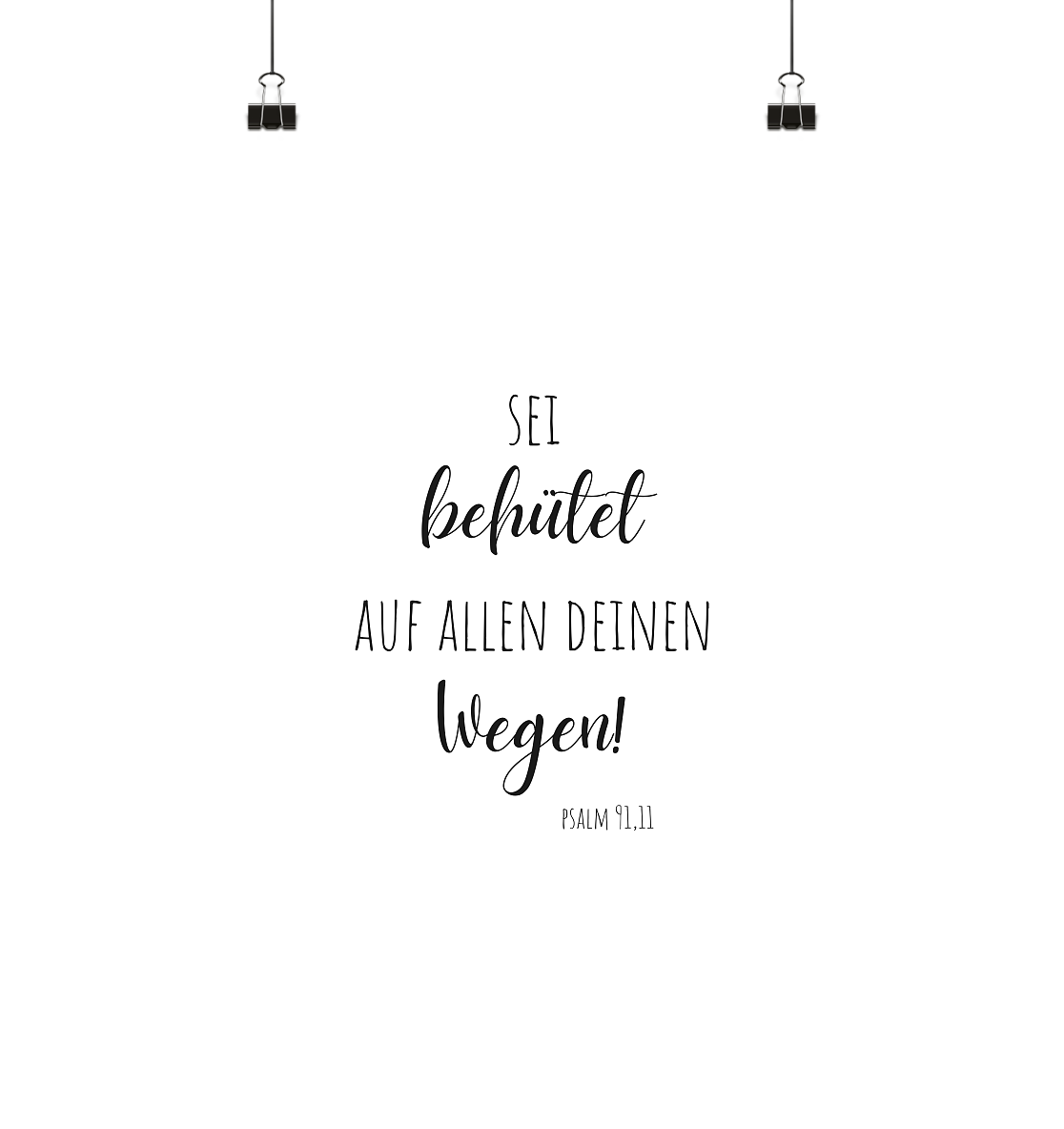 Sei behütet - Poster Din A4 (hoch) - wertvoll und geliebt