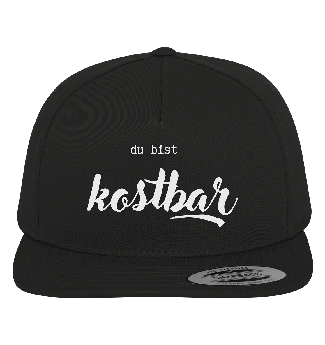 du bist kostbar - Premium Snapback - wertvoll und geliebt