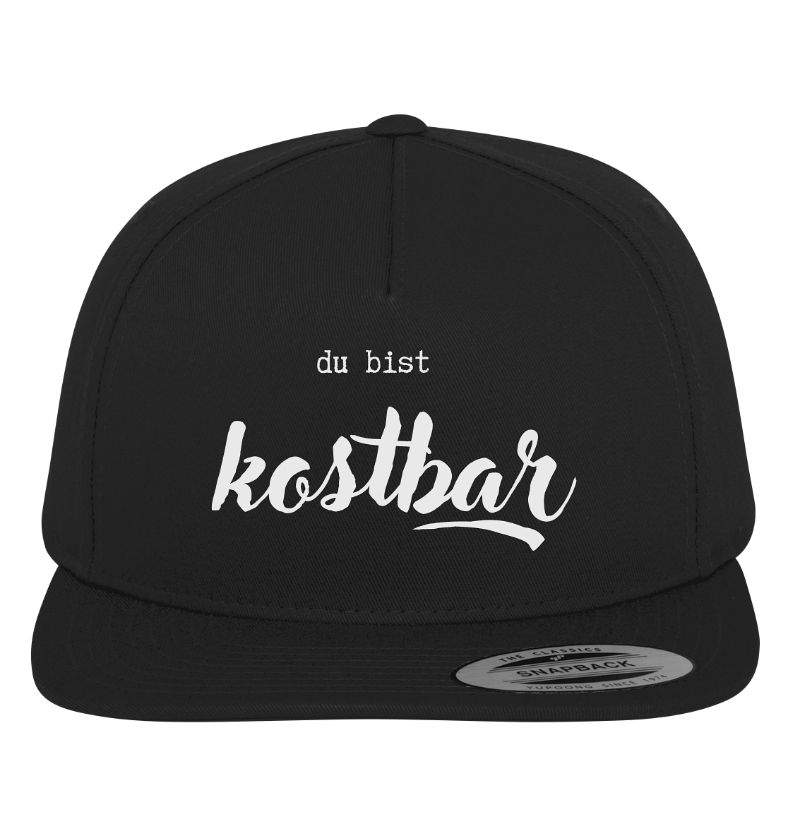 du bist kostbar - Premium Snapback - wertvoll und geliebt