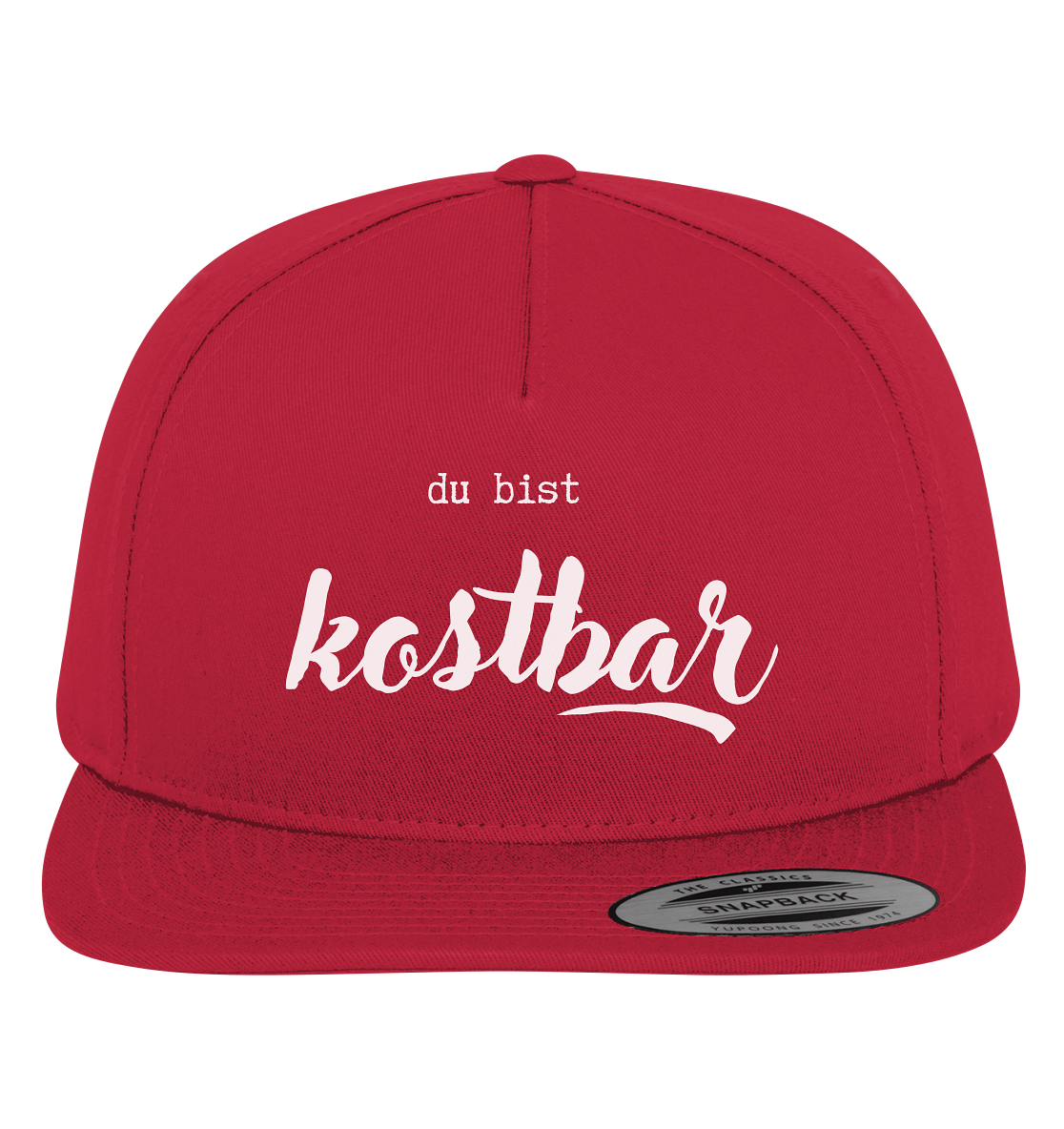 du bist kostbar - Premium Snapback - wertvoll und geliebt