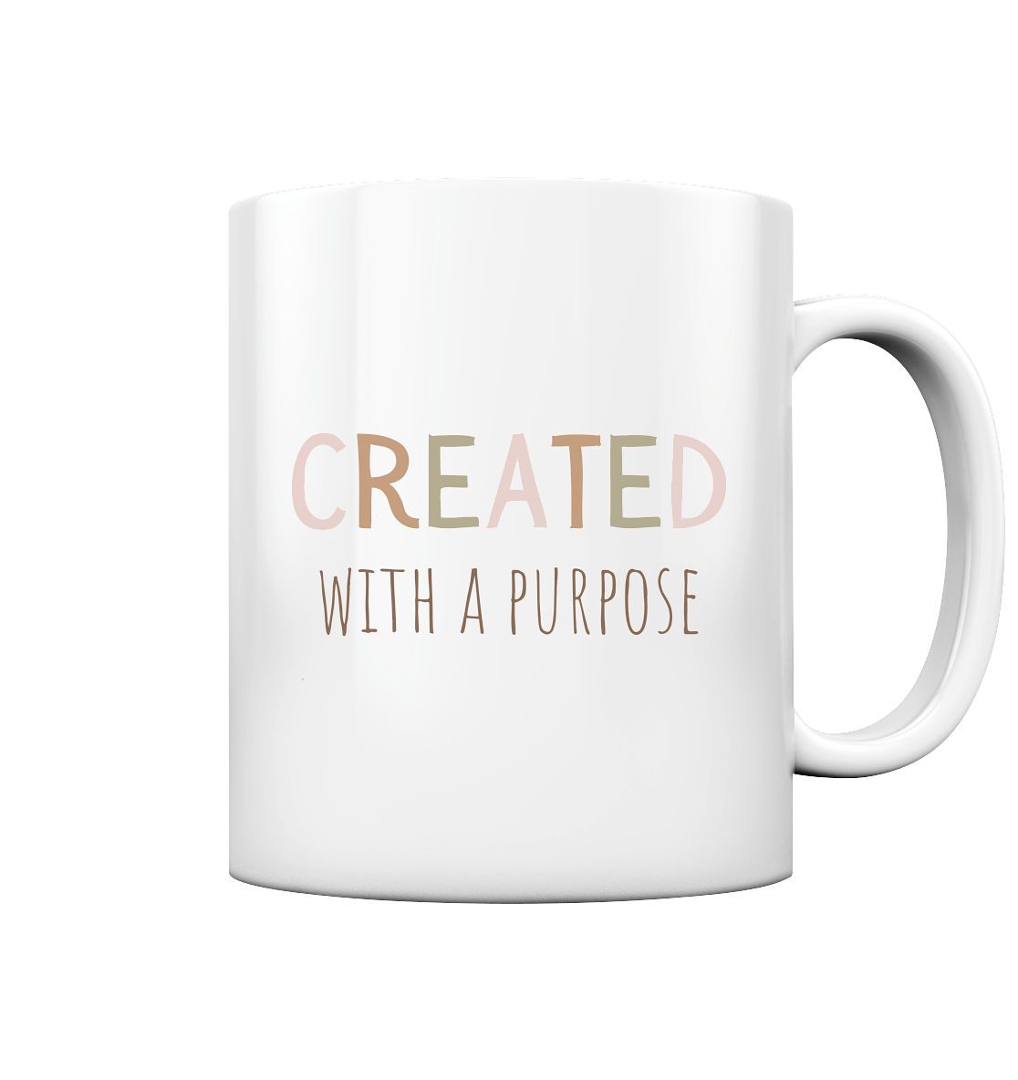 Created - Tasse glossy - wertvoll und geliebt
