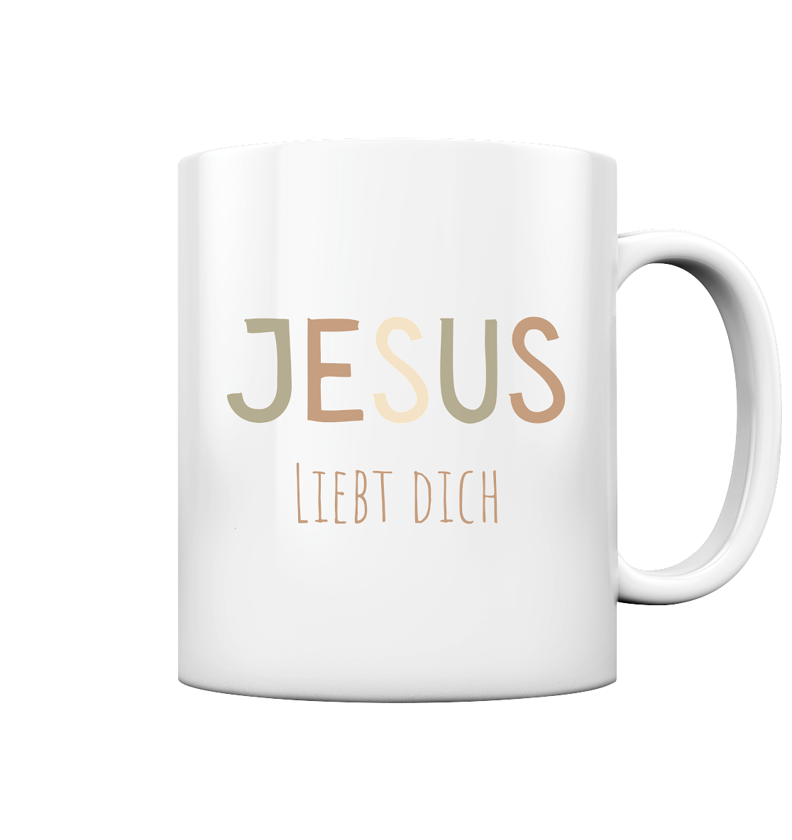 Jesus liebt dich Jungen - Tasse glossy - wertvoll und geliebt