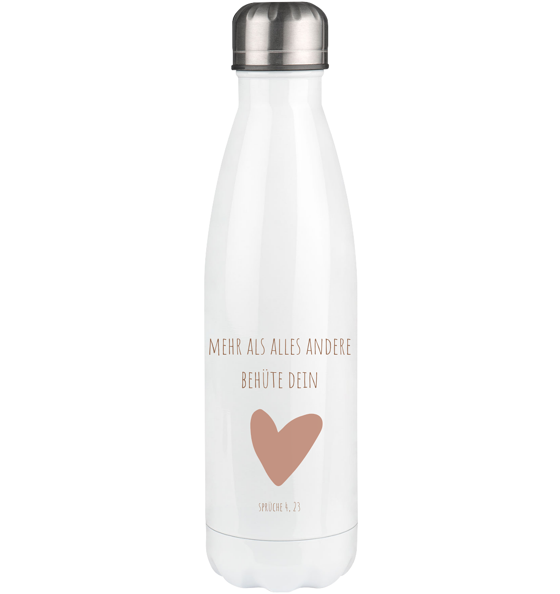 Behüte dein Herz - Thermoflasche 500ml - wertvoll und geliebt