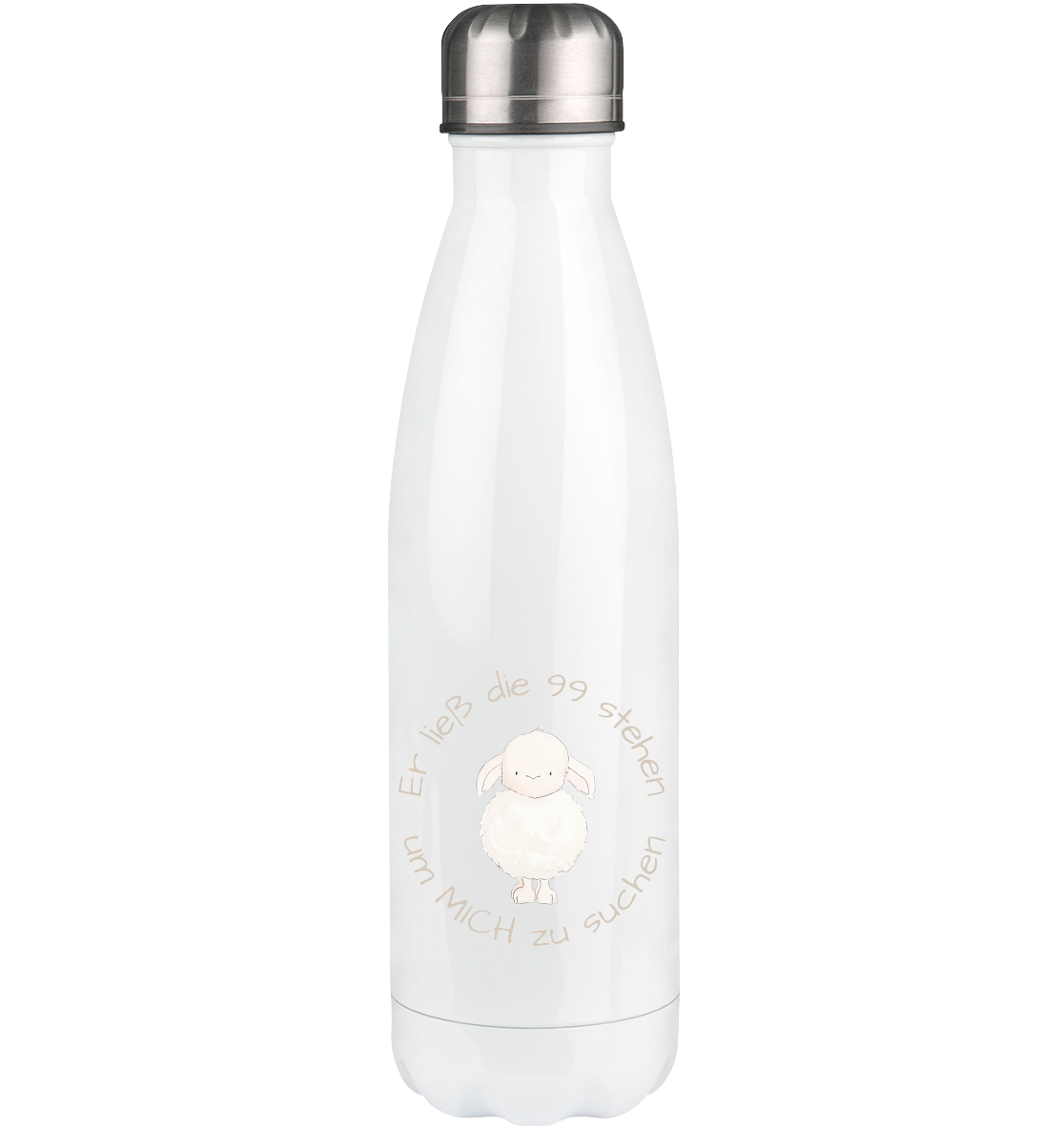 Er ließ die 99 stehen um Mich zu suchen - Thermoflasche 500ml - wertvoll und geliebt