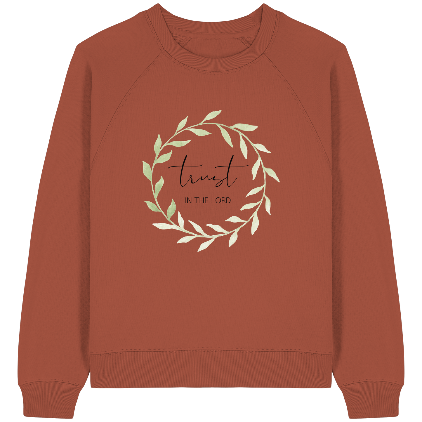 trust in the lord - Womens Organic Raglan Sweatshirt - wertvoll und geliebt