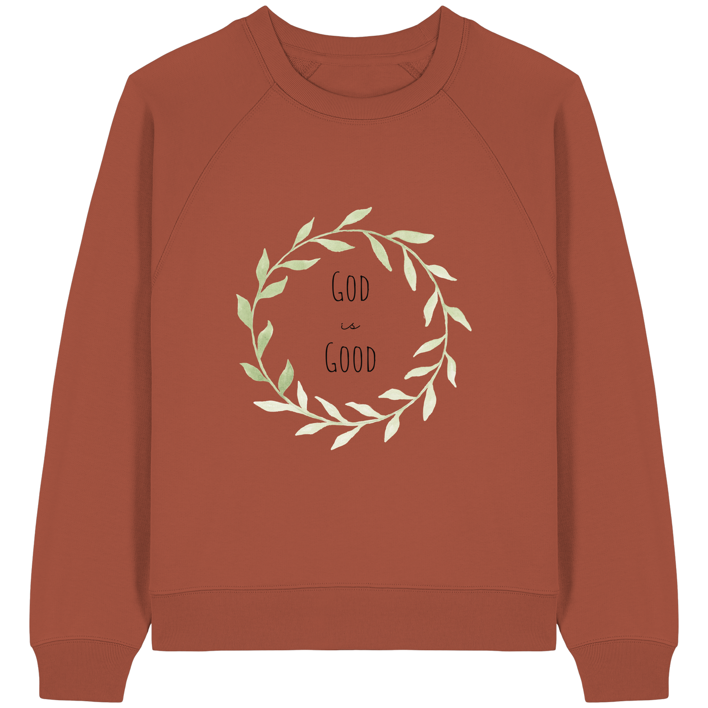 God is good - Womens Organic Raglan Sweatshirt - wertvoll und geliebt
