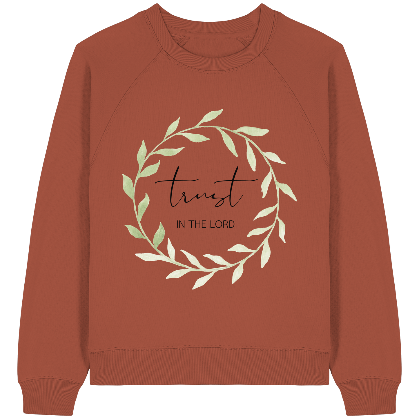 trust in the lord - Womens Organic Raglan Sweatshirt - wertvoll und geliebt