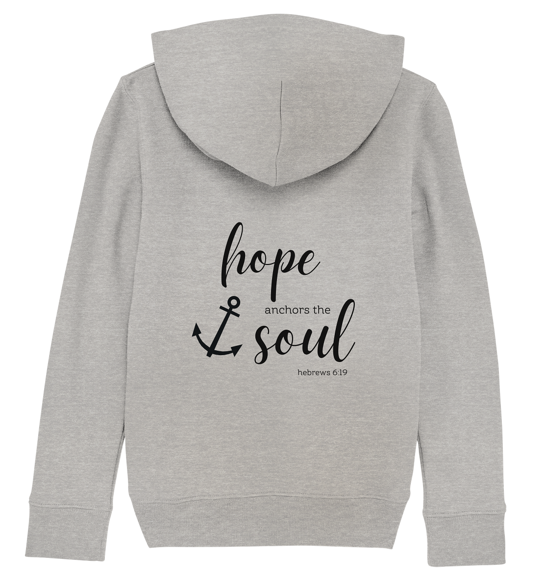 hope anchors the soul - Kids Organic Hoodie - wertvoll und geliebt 
