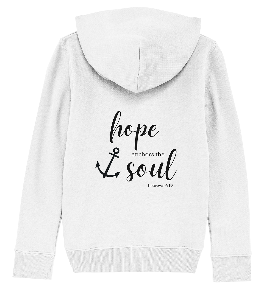 hope anchors the soul - Kids Organic Hoodie - wertvoll und geliebt 