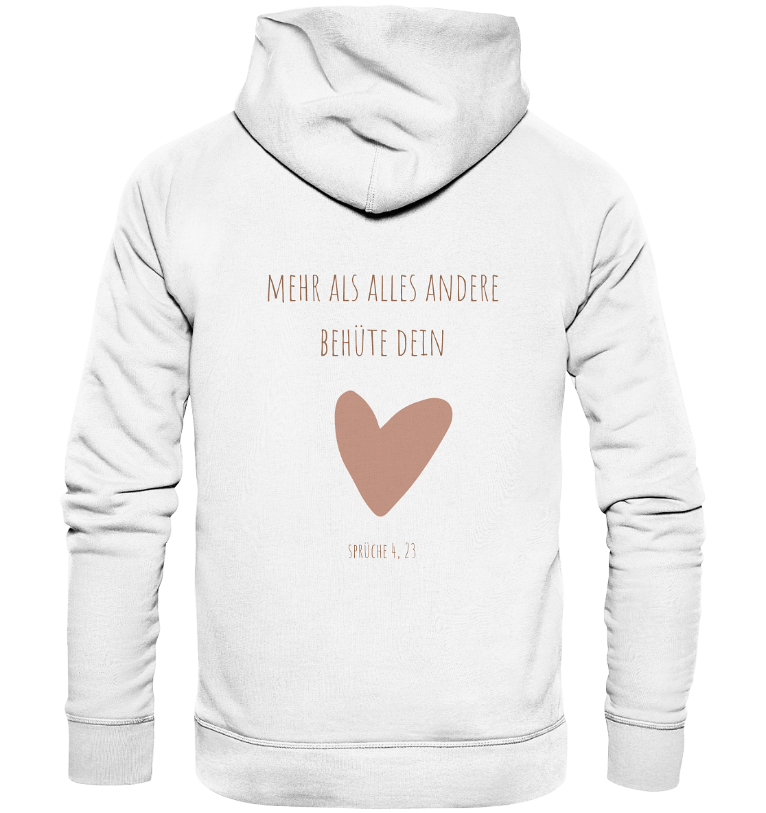 Behüte dein Herz - Organic Basic Hoodie - wertvoll und geliebt 