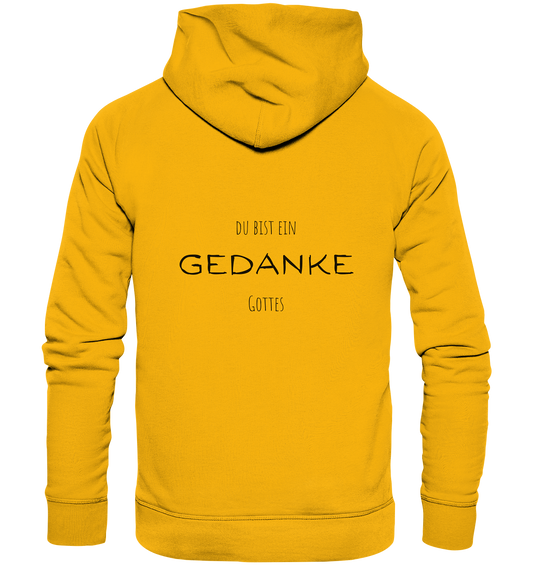 Du bist ein Gedanke Gottes - Organic Basic Hoodie - wertvoll und geliebt 