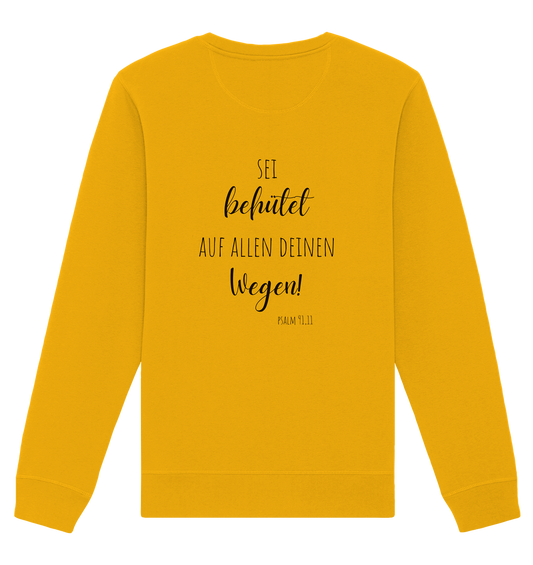 Sei behütet - Organic Basic Unisex Sweatshirt - wertvoll und geliebt 