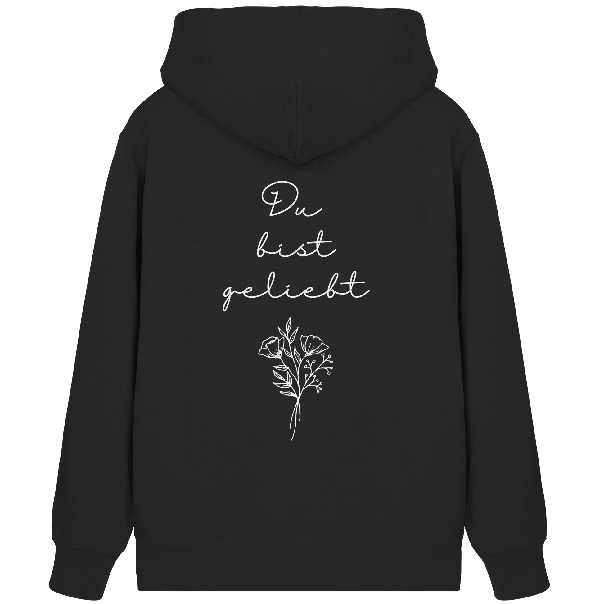 Du bist geliebt - Organic Zipper - wertvoll und geliebt 