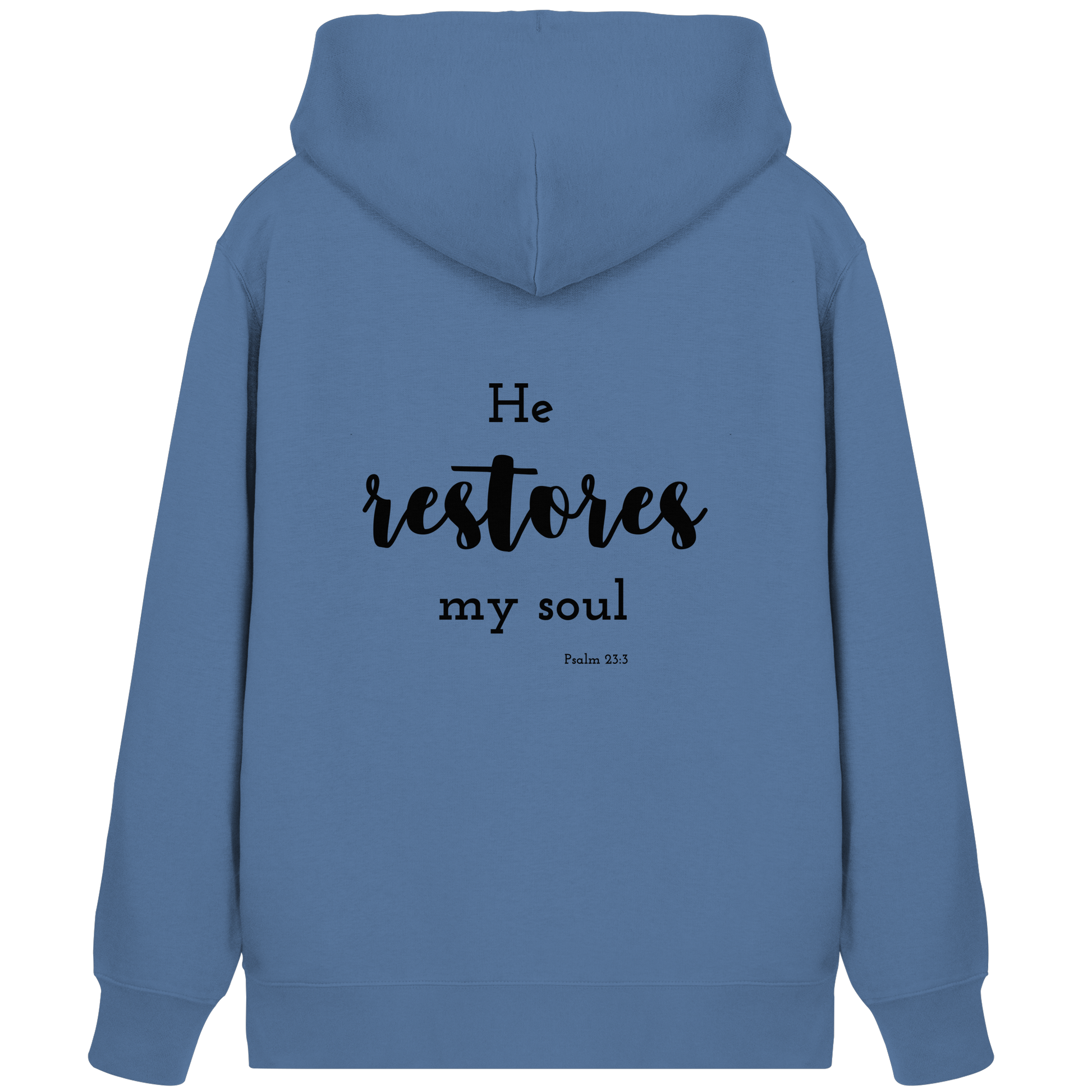 He restores my soul - Organic Zipper - wertvoll und geliebt 
