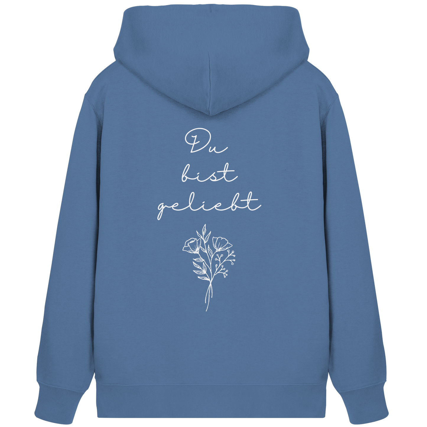 Du bist geliebt - Organic Zipper - wertvoll und geliebt 
