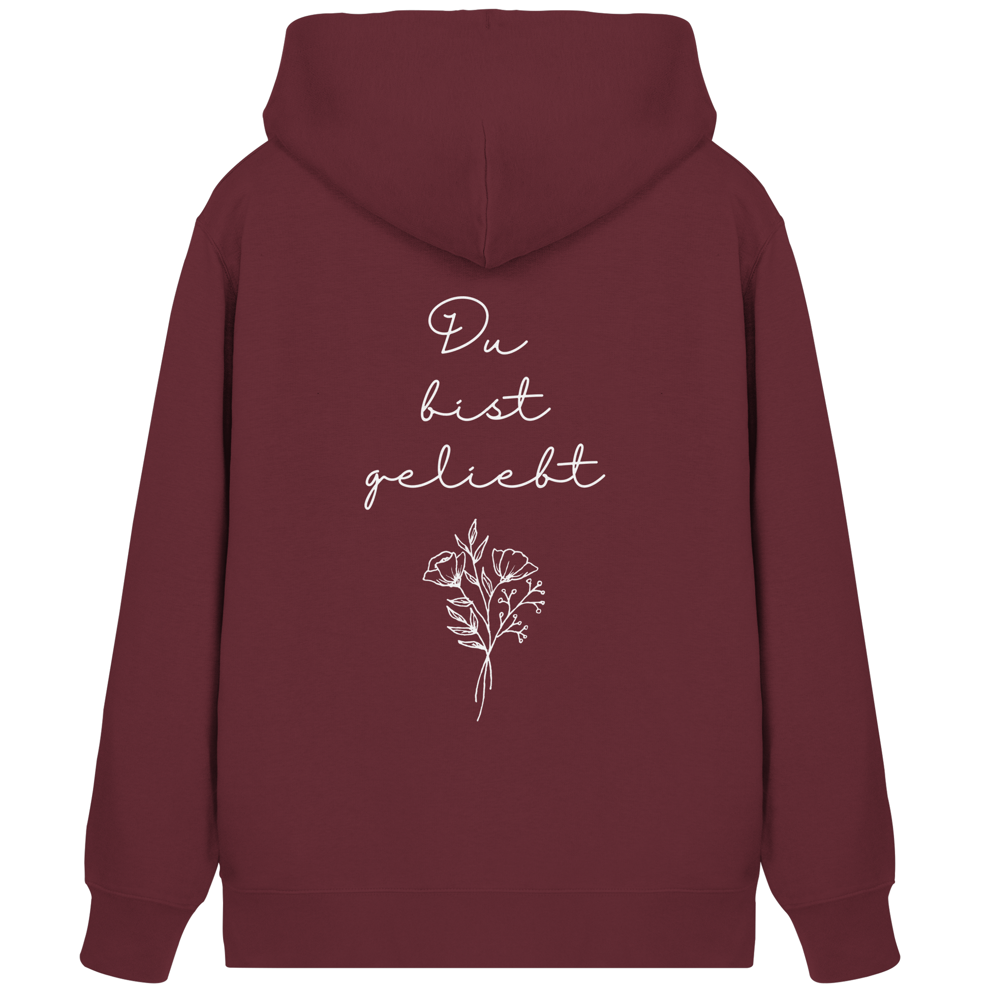 Du bist geliebt - Organic Zipper - wertvoll und geliebt 