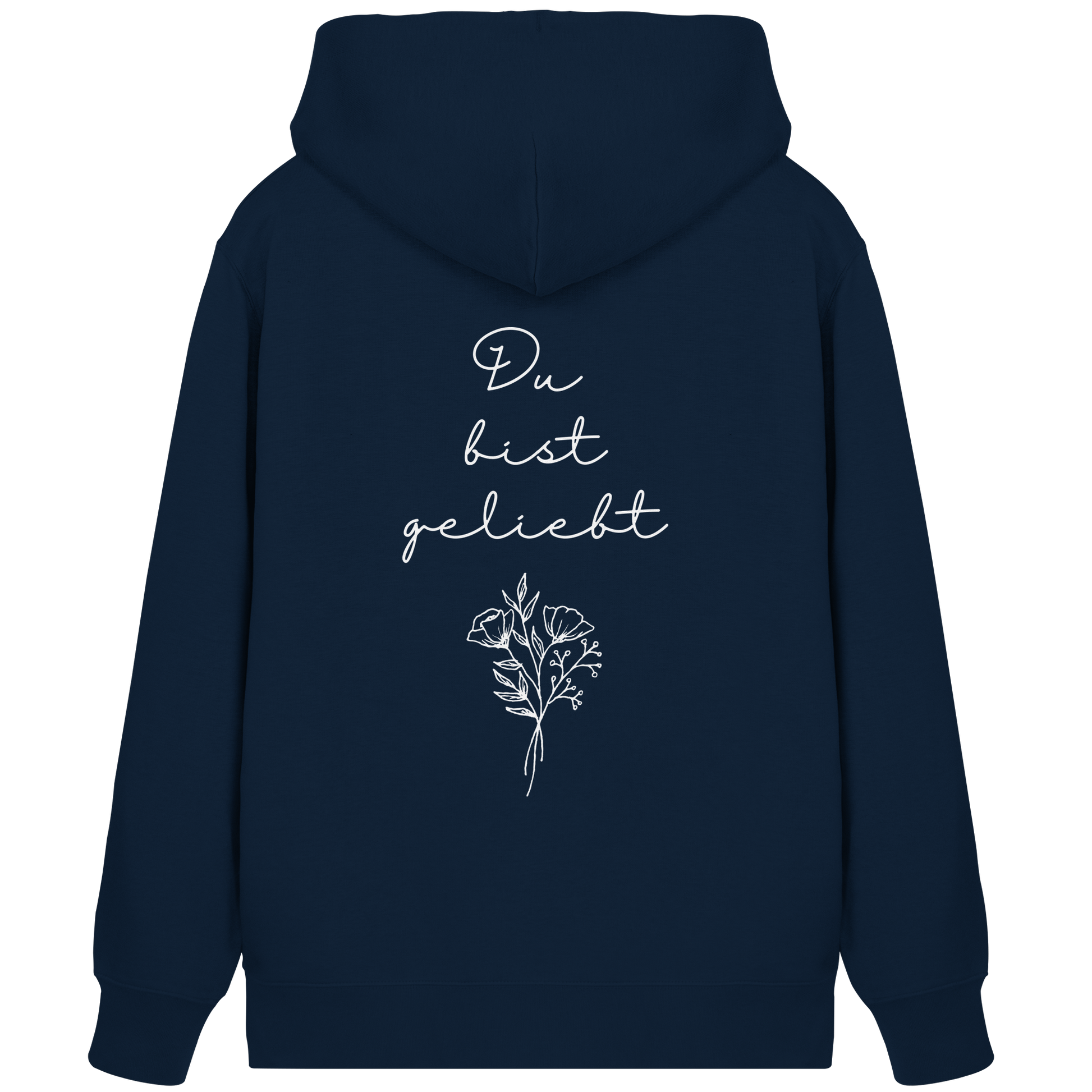 Du bist geliebt - Organic Zipper - wertvoll und geliebt 