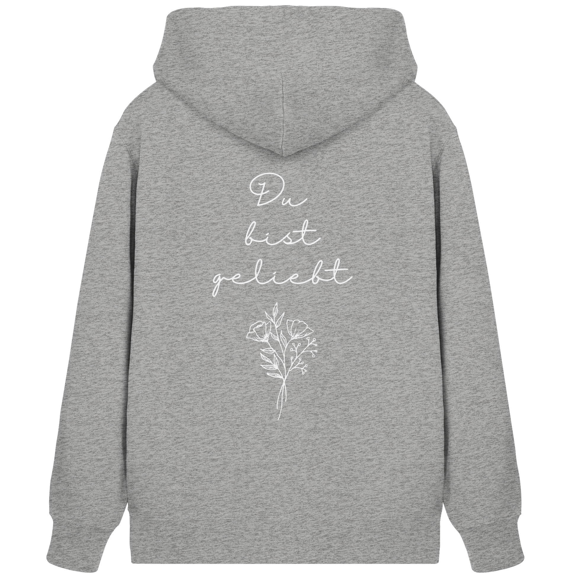 Du bist geliebt - Organic Zipper - wertvoll und geliebt 