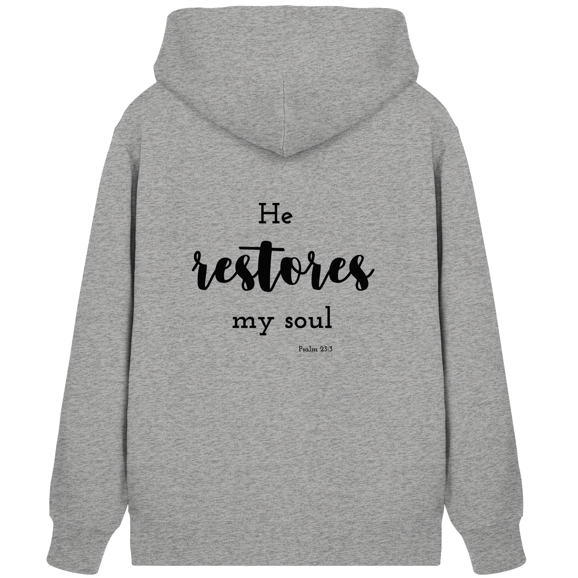 He restores my soul - Organic Zipper - wertvoll und geliebt 