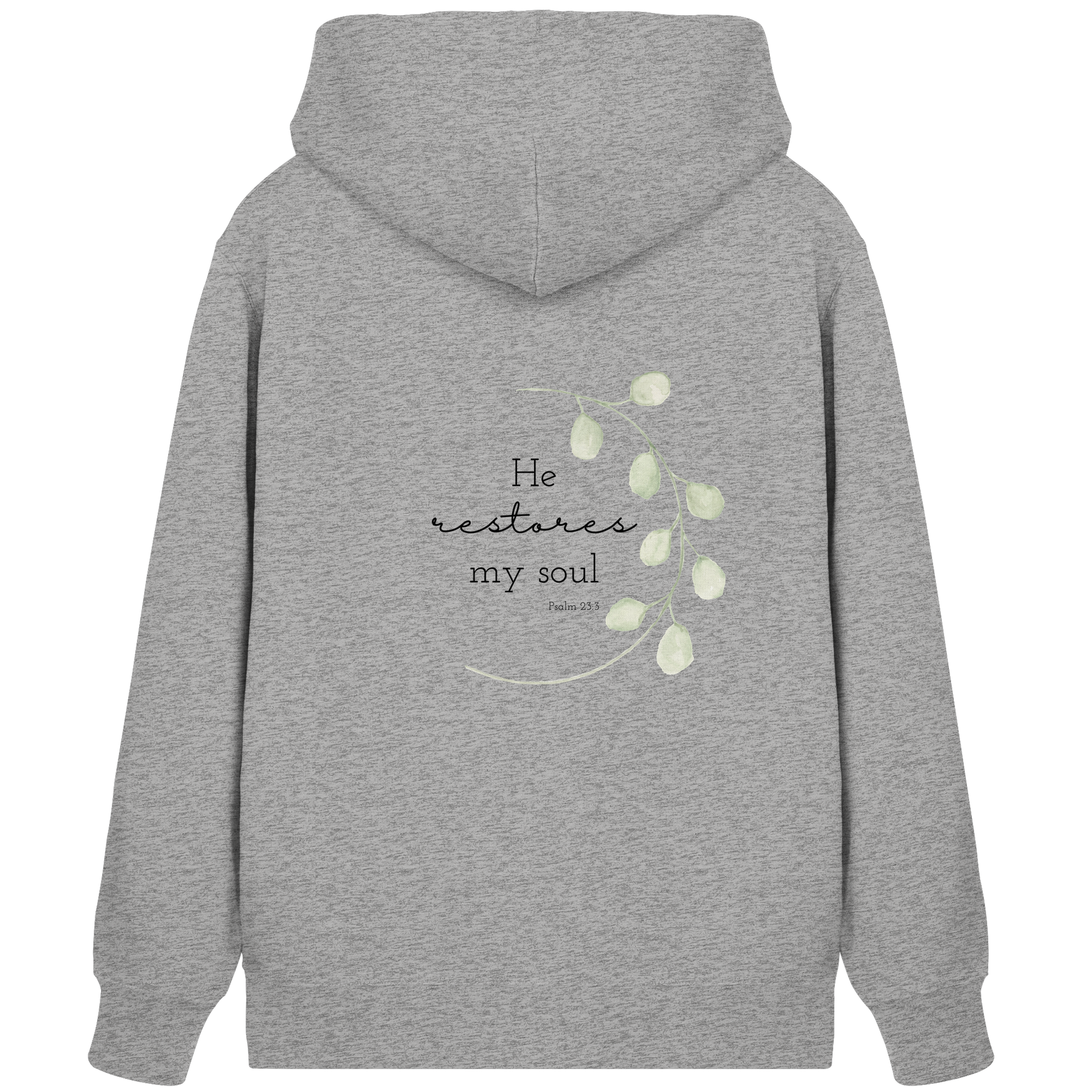 He restores my soul - Organic Zipper - wertvoll und geliebt 
