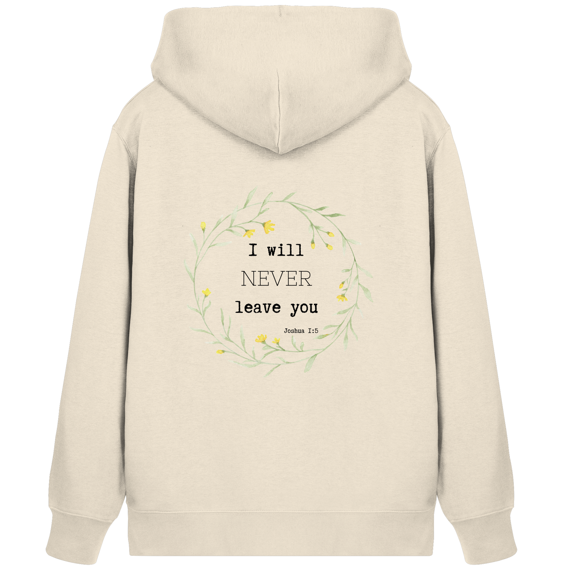 I will never leave you - Organic Zipper - wertvoll und geliebt 