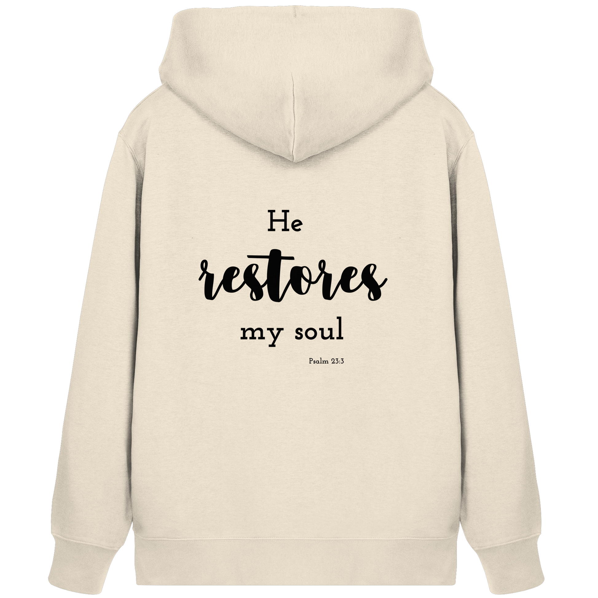 He restores my soul - Organic Zipper - wertvoll und geliebt 