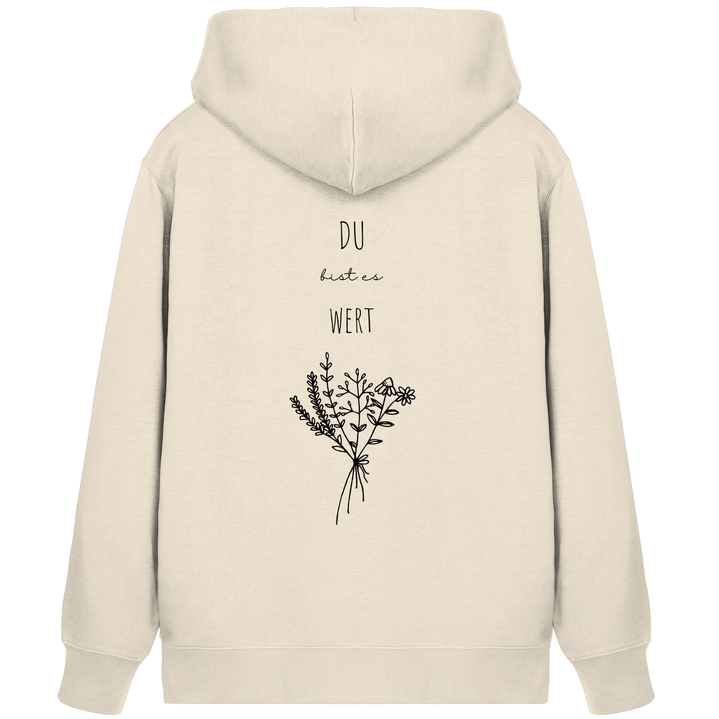 Du bist es wert - Organic Zipper - wertvoll und geliebt 