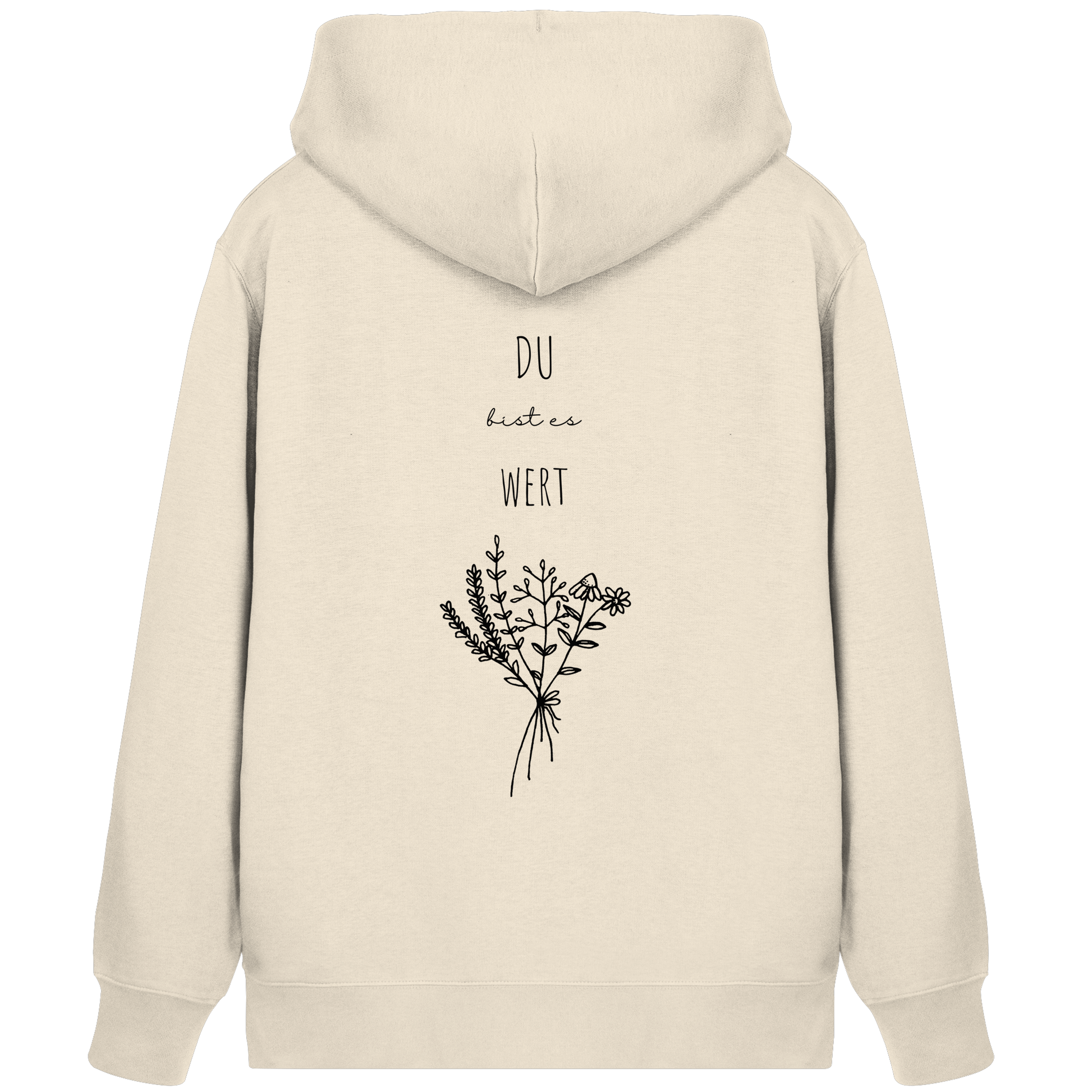 Du bist es wert - Organic Zipper - wertvoll und geliebt 