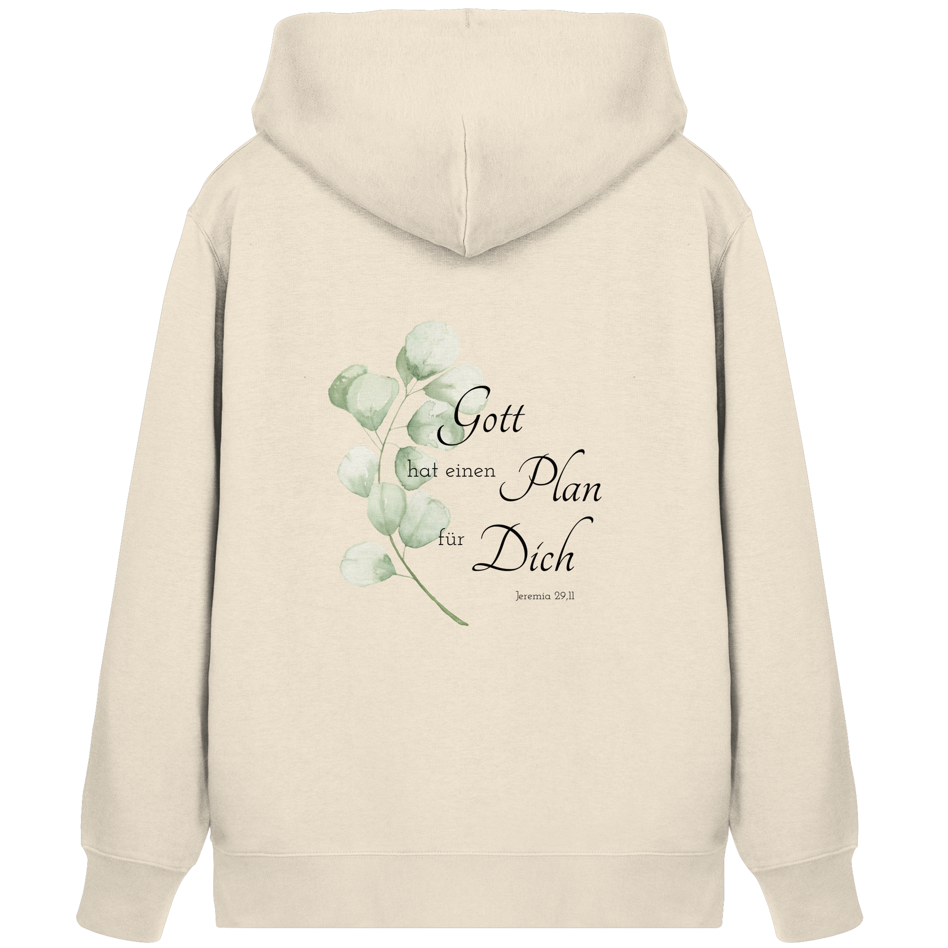Gott hat einen Plan für Dich - Organic Zipper - wertvoll und geliebt 