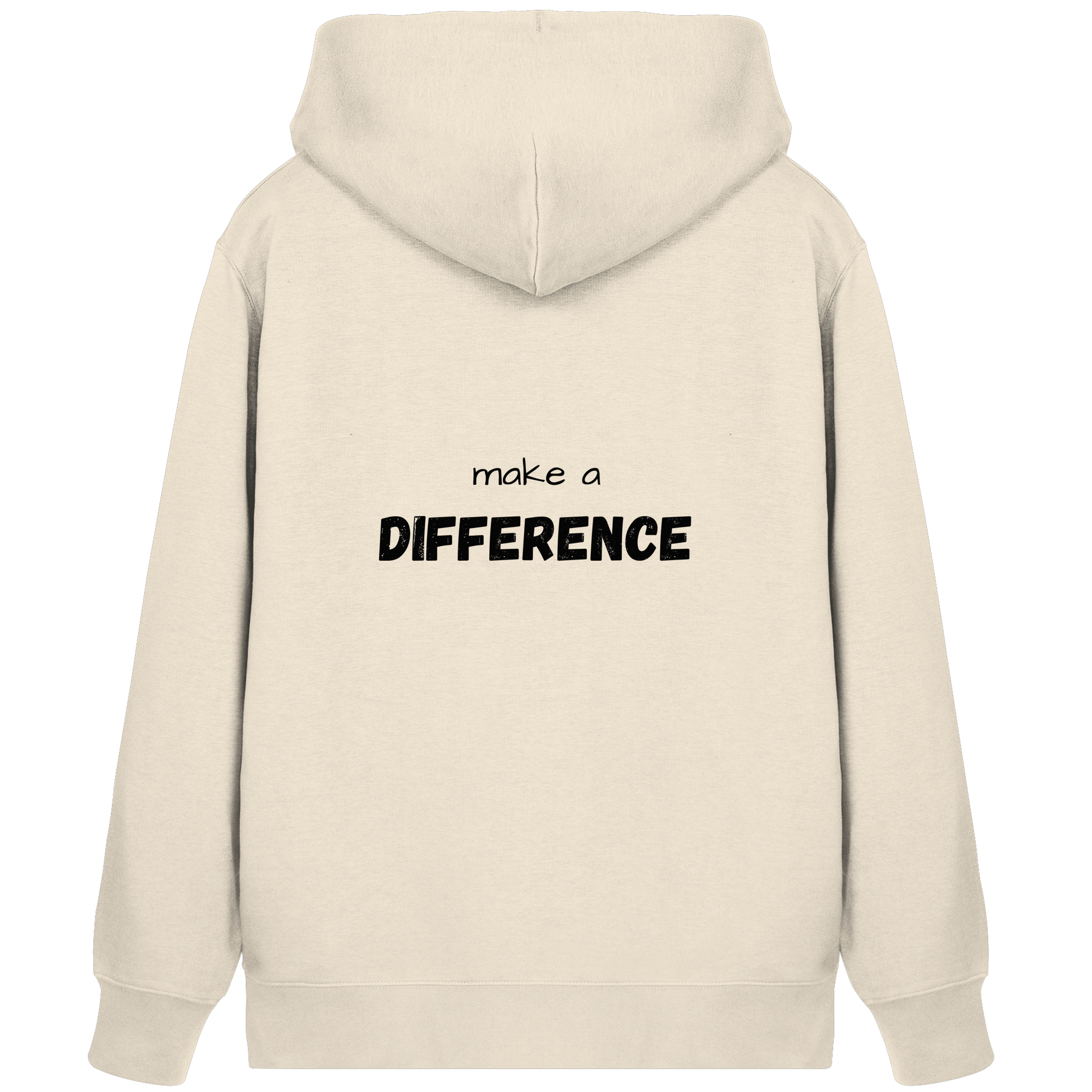 make a difference - Organic Zipper - wertvoll und geliebt 