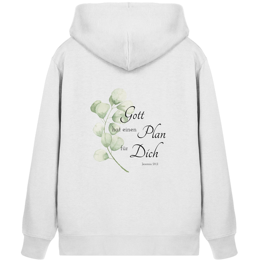 Gott hat einen Plan für Dich - Organic Zipper - wertvoll und geliebt 