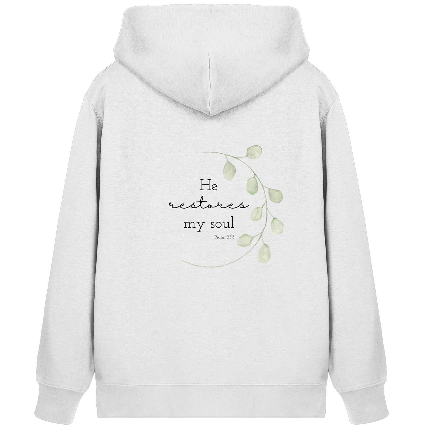 He restores my soul - Organic Zipper - wertvoll und geliebt 