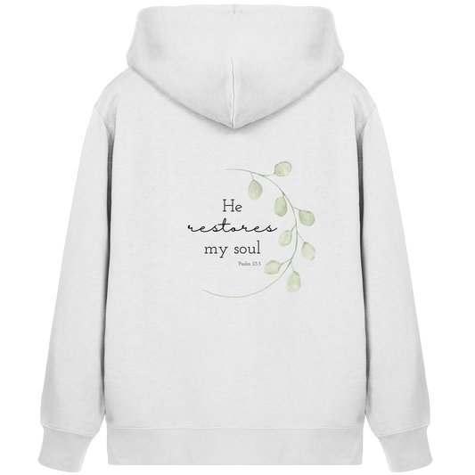 He restores my soul - Organic Zipper - wertvoll und geliebt 