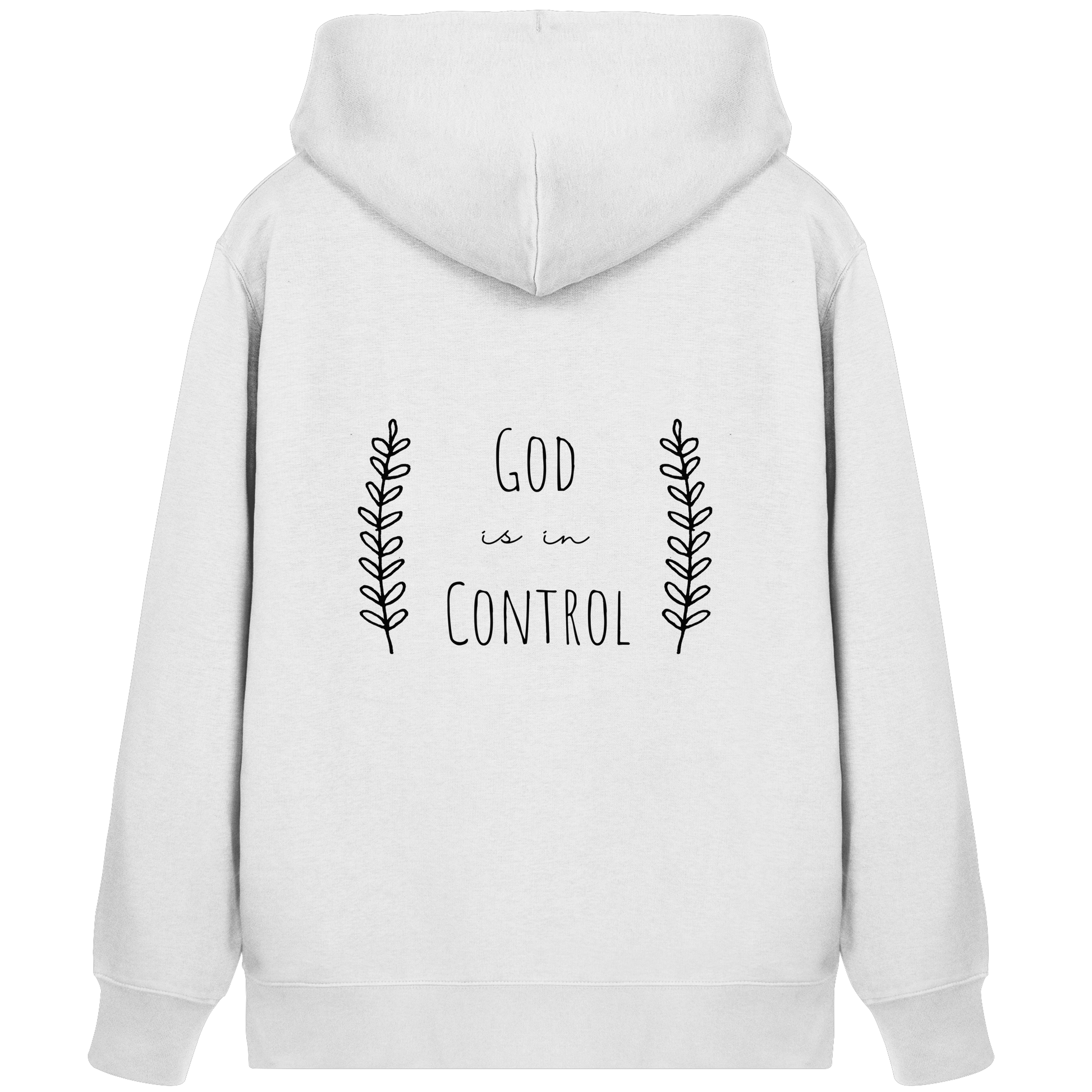 God is in control - Organic Zipper - wertvoll und geliebt 