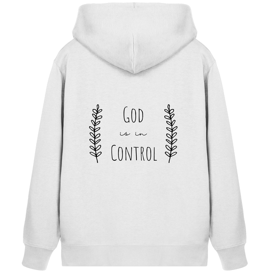 God is in control - Organic Zipper - wertvoll und geliebt 