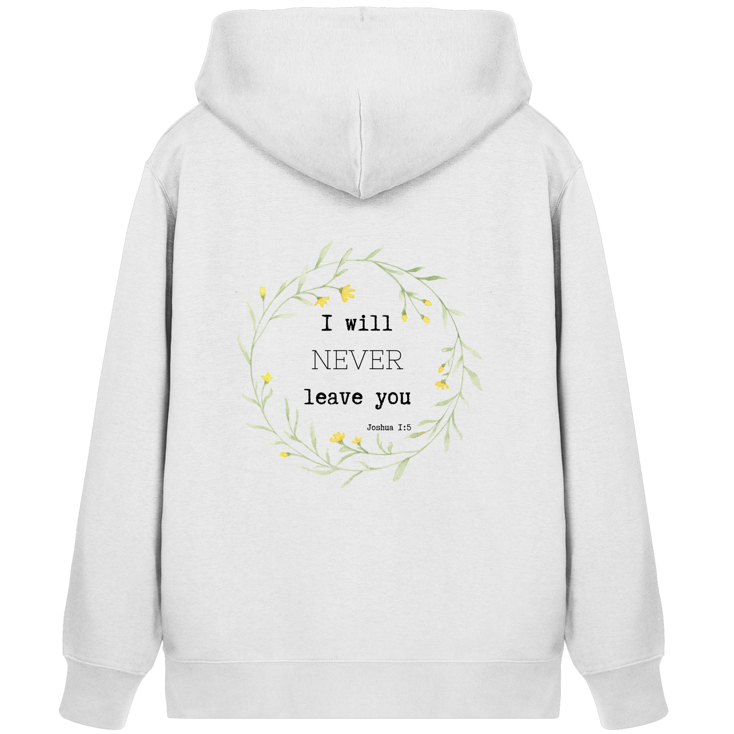 I will never leave you - Organic Zipper - wertvoll und geliebt 