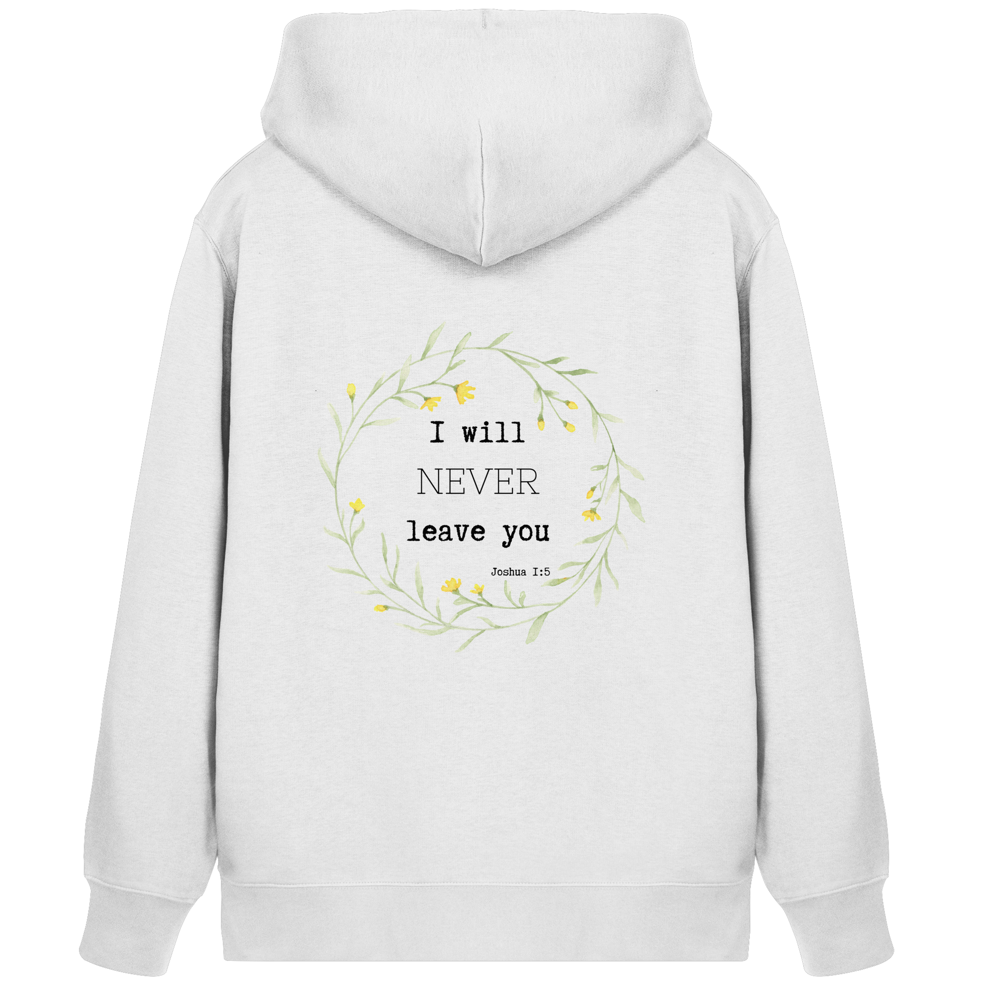I will never leave you - Organic Zipper - wertvoll und geliebt 