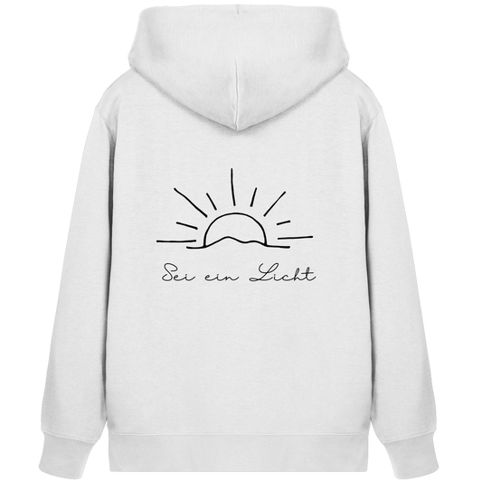 Sei ein Licht - Organic Zipper - wertvoll und geliebt 