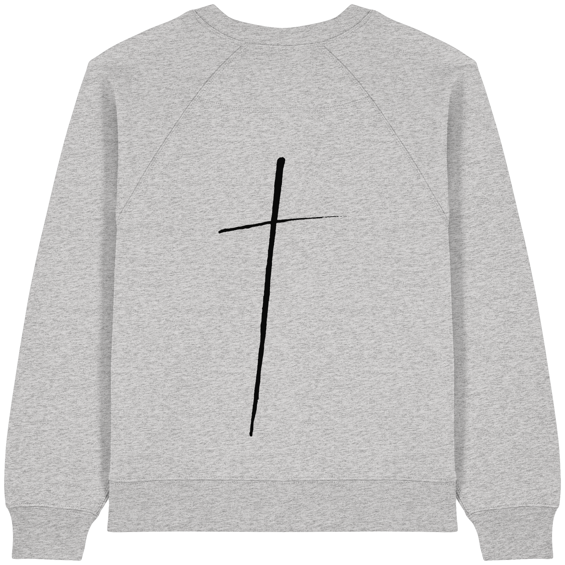 Cross - Womens Organic Raglan Sweatshirt - wertvoll und geliebt 