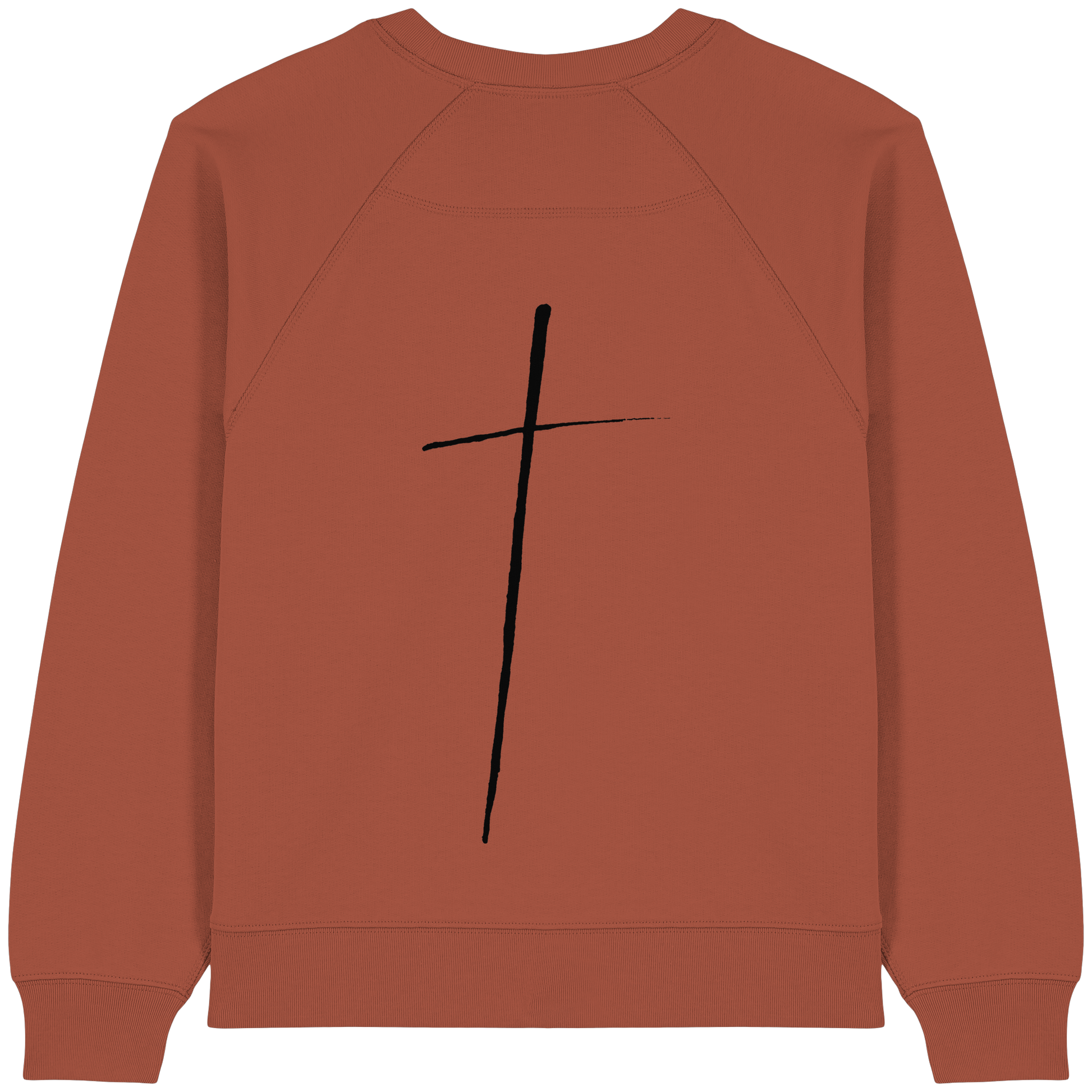 Cross - Womens Organic Raglan Sweatshirt - wertvoll und geliebt 