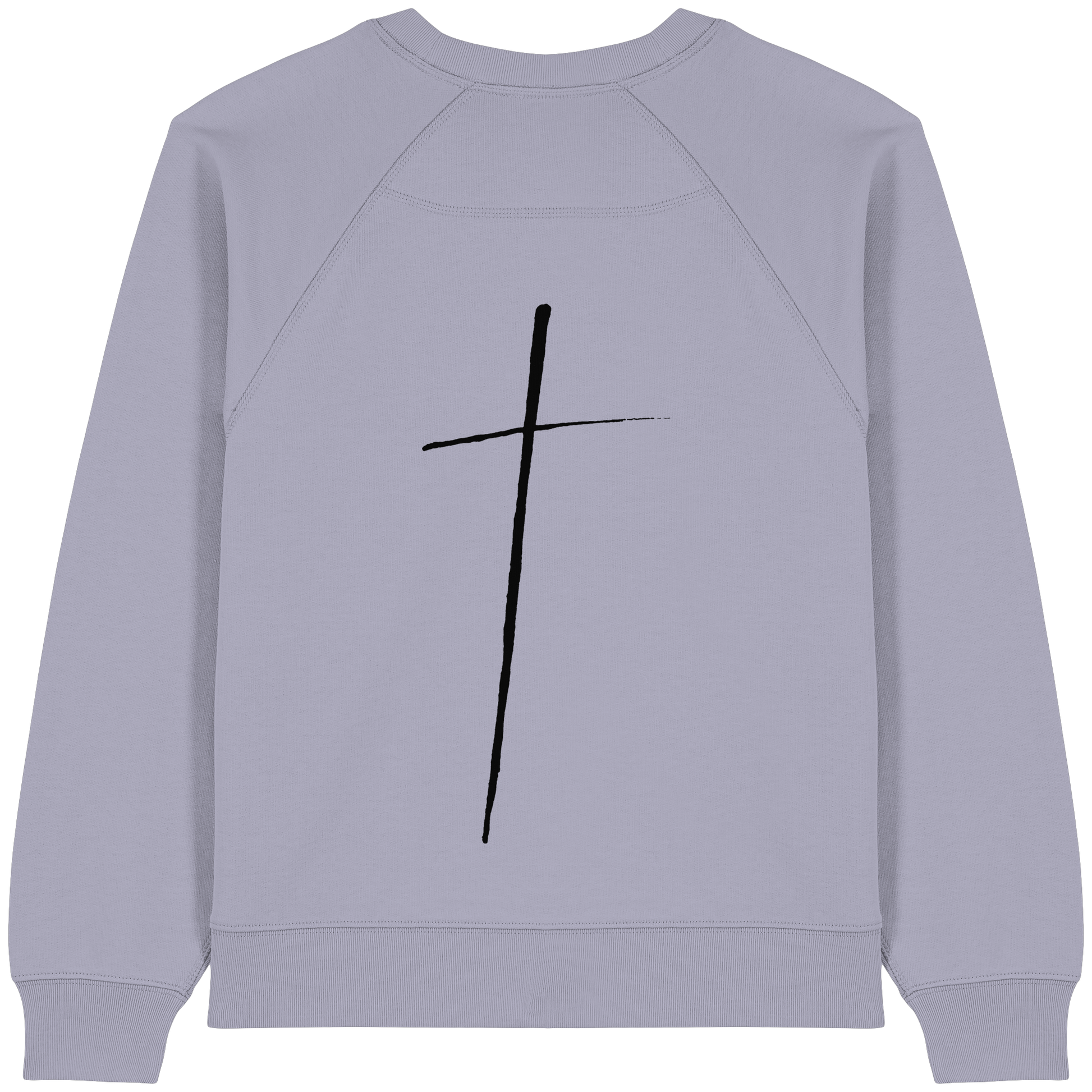 Cross - Womens Organic Raglan Sweatshirt - wertvoll und geliebt 