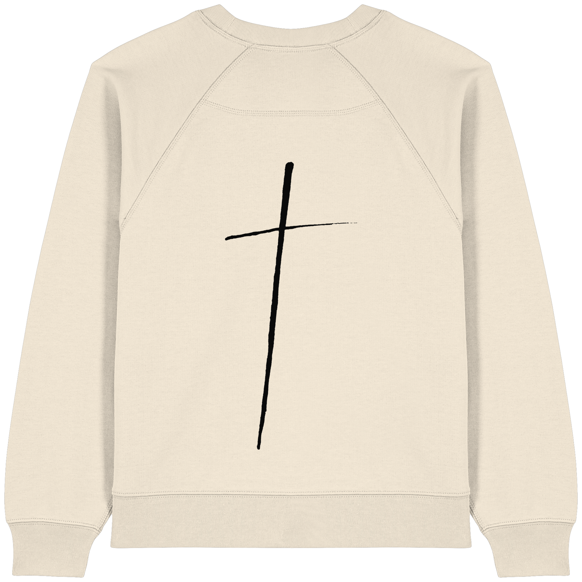 Cross - Womens Organic Raglan Sweatshirt - wertvoll und geliebt 