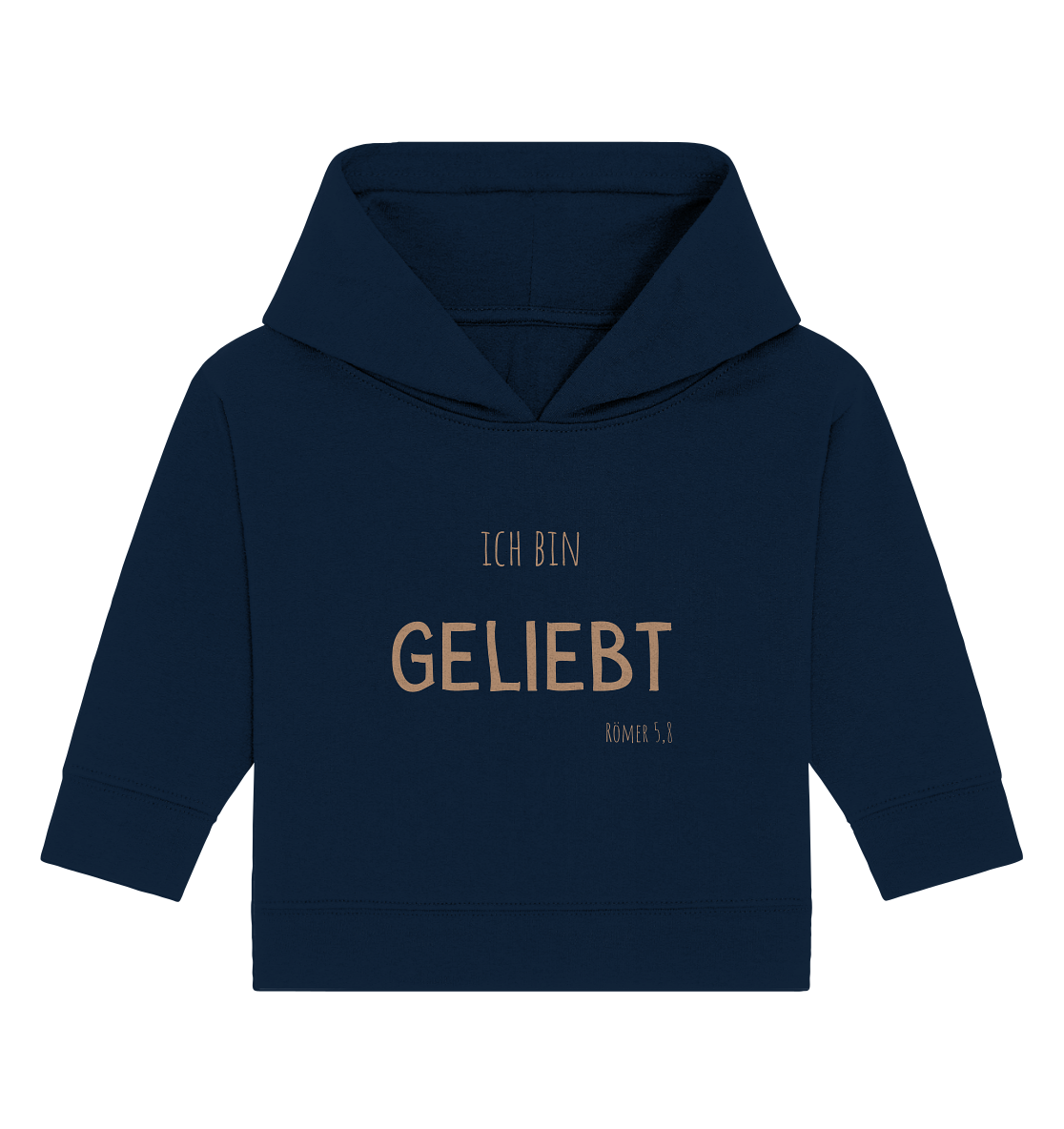 Geliebt - Baby Organic Hoodie - wertvoll und geliebt 