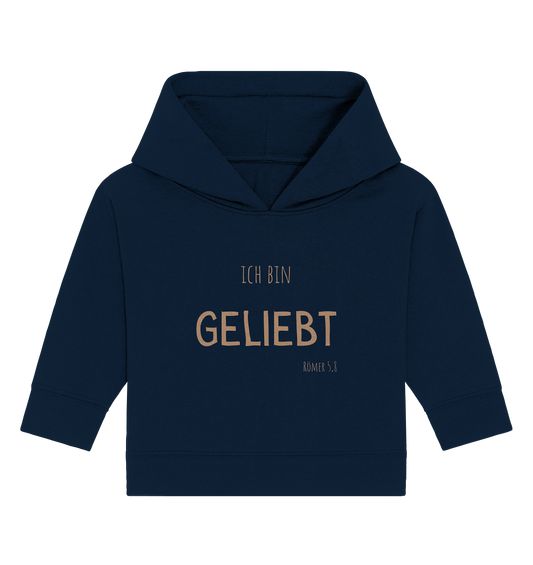 Geliebt - Baby Organic Hoodie - wertvoll und geliebt 