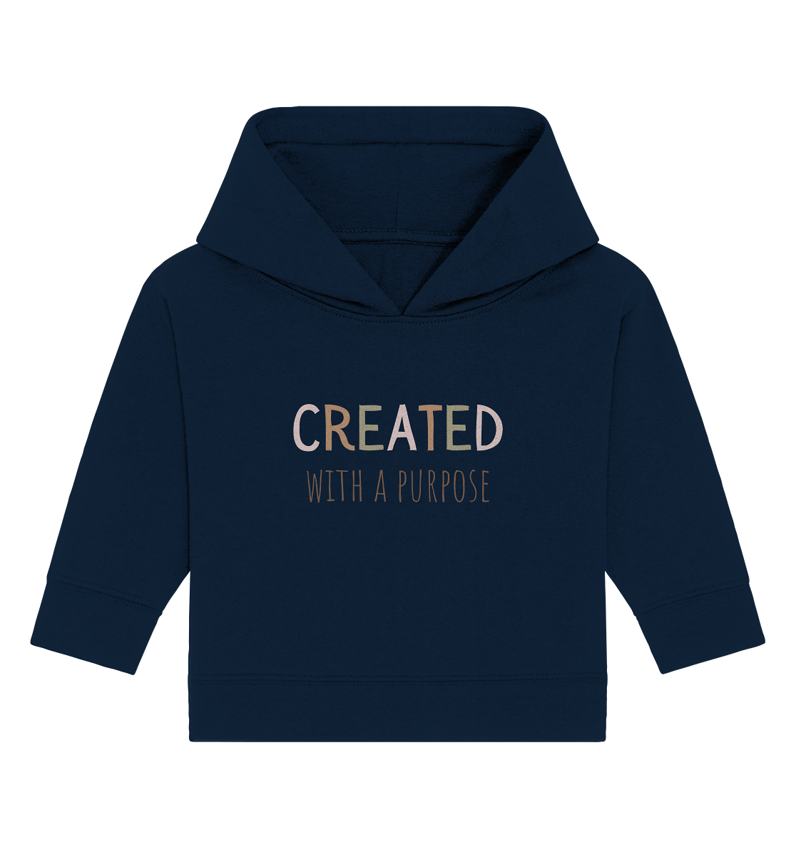 Created - Baby Organic Hoodie - wertvoll und geliebt 