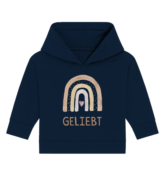 Geliebt Mädchen - Baby Organic Hoodie - wertvoll und geliebt 