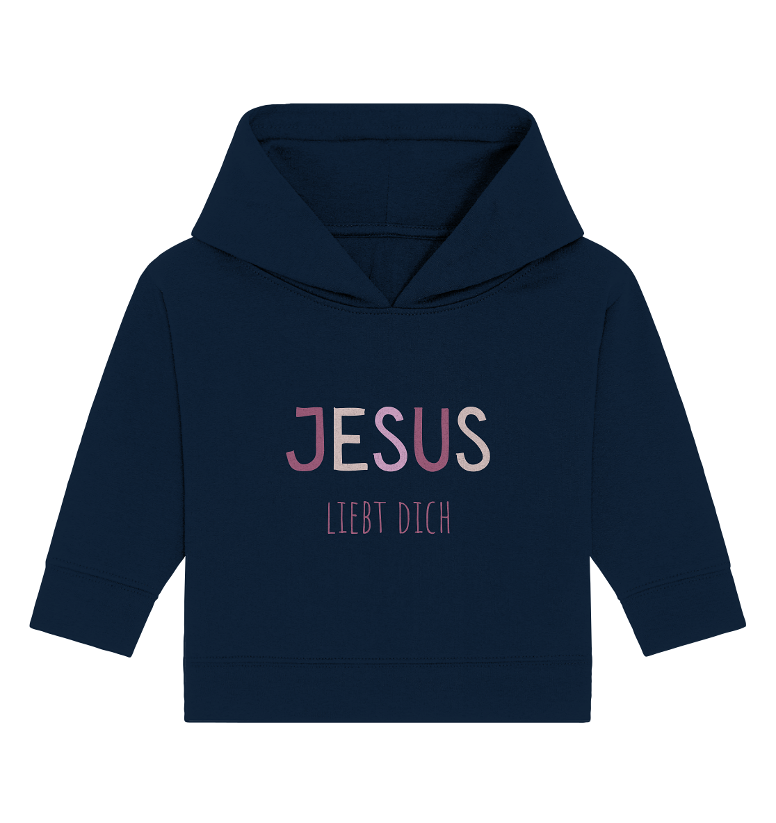 Jesus liebt dich Mädchen - Baby Organic Hoodie - wertvoll und geliebt 